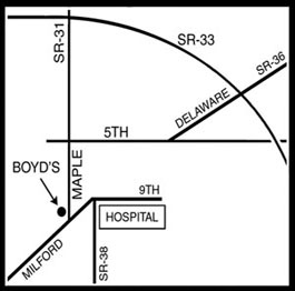Marysville map