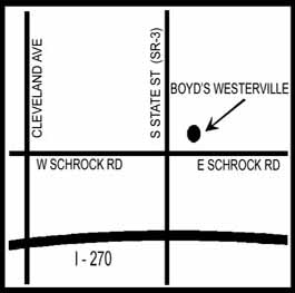Westerville map
